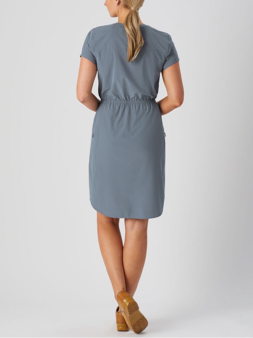 Duluth Trading Company Nine To Fine Synthetic Cap Sleeve Dress Large - Picture 2 of 7